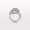Panthere De Cartier Ring, Articulated, Paved