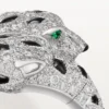 Panthere De Cartier Ring, Articulated, Paved