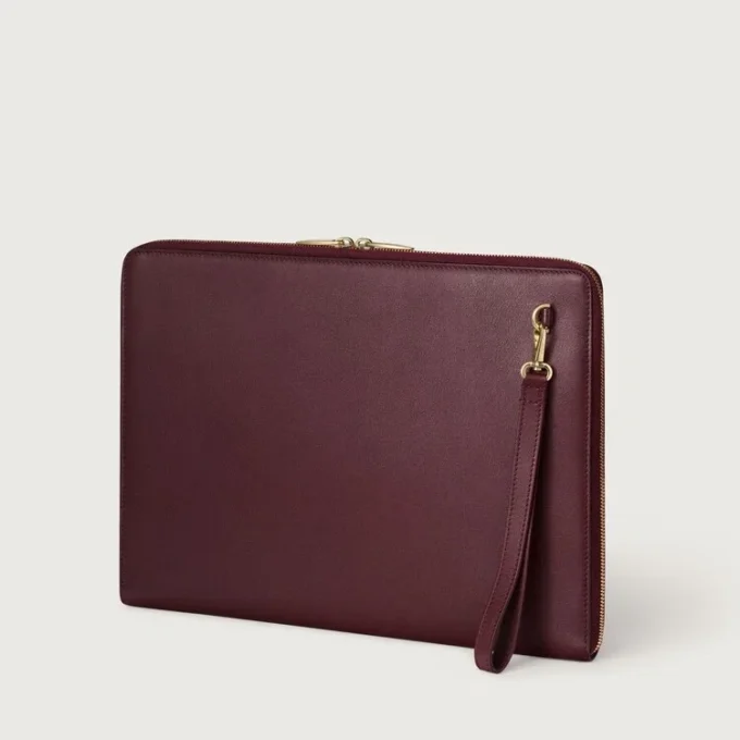 Portfolio, Must De Cartier – Burgundy Calfskin, Golden Finish – Cartier