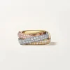 Trinity Cushion Ring, Classic Model, Paved