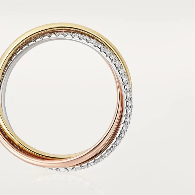 Trinity Ring, Classic Model, Half-Paved