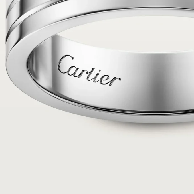 Trinity Wedding Band – White Gold – Cartier