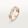 Vendome Louis Cartier Wedding Band, 4.8 Mm Width, Paved