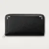 Zipped International Wallet, Must De Cartier – Black Calfskin, Palladium Finish – Cartier