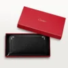 Zipped International Wallet, Must De Cartier – Black Calfskin, Palladium Finish – Cartier